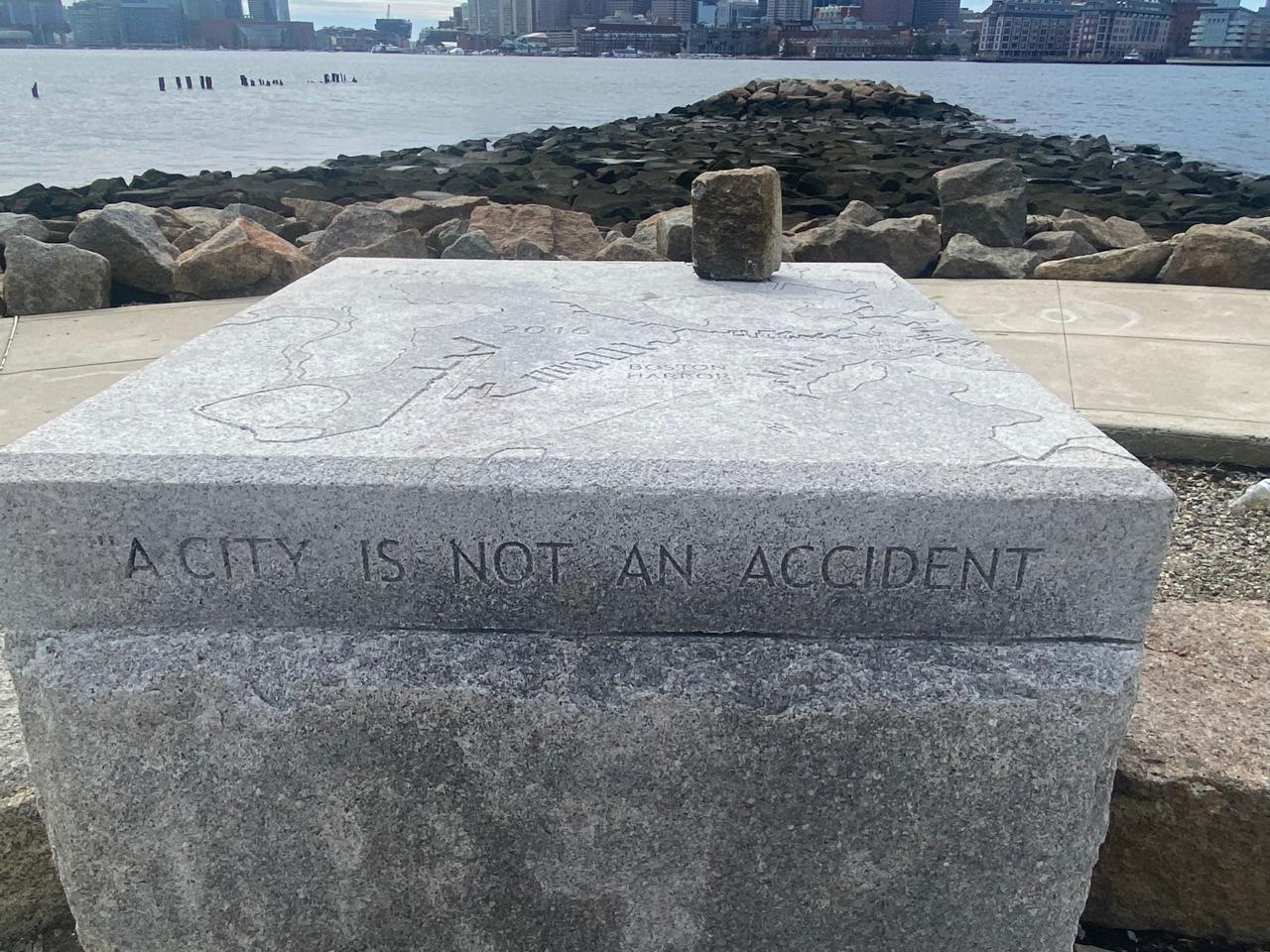 On a pier in Boston